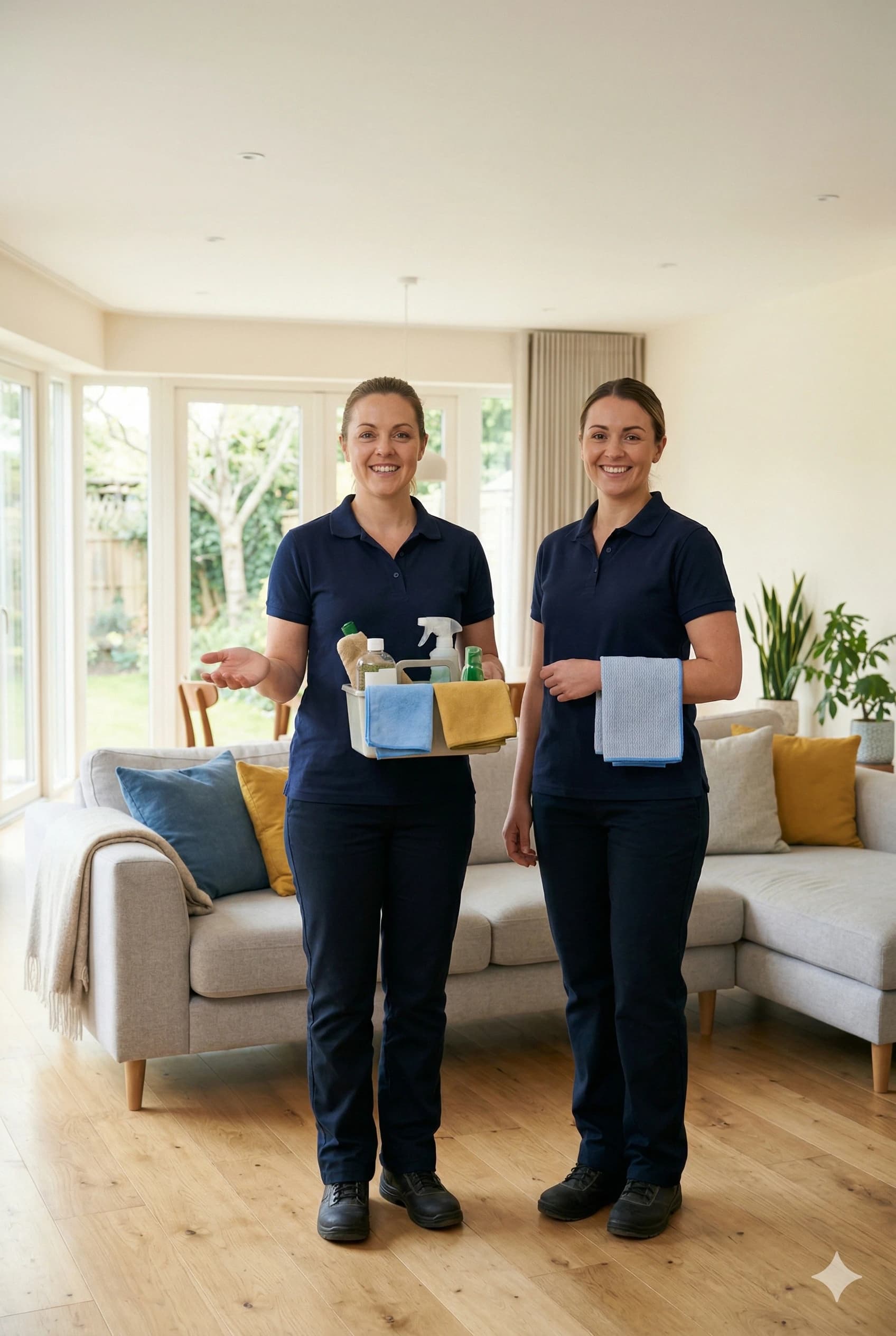 Trusted residential cleaner in a bright modern home